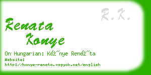 renata konye business card